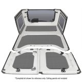 DEI 11-18 Jeep Wrangler JK 4-Door Boom Mat Rear Side Window Trim - 2 Piece - Gray thumbnail 5
