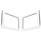 DEI 11-18 Jeep Wrangler JK 4-Door Boom Mat Rear Side Window Trim - 2 Piece - White thumbnail 1