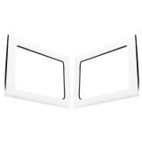 DEI 11-18 Jeep Wrangler JK 4-Door Boom Mat Rear Side Window Trim - 2 Piece - White thumbnail 2