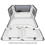 DEI 11-18 Jeep Wrangler JK 4-Door Boom Mat Rear Side Window Trim - 2 Piece - White thumbnail 4