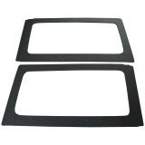 DEI 11-18 Jeep Wrangler JK 2-Door Boom Mat Rear Side Window Trim - 2 Piece - Black thumbnail 1
