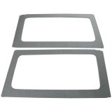 DEI 11-18 Jeep Wrangler JK 2-Door Boom Mat Rear Side Window Trim - 2 Piece - Gray thumbnail 2