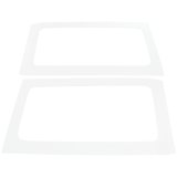 DEI 11-18 Jeep Wrangler JK 2-Door Boom Mat Rear Side Window Trim - 2 Piece - White thumbnail 2
