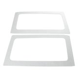 DEI 11-18 Jeep Wrangler JK 2-Door Boom Mat Rear Side Window Trim - 2 Piece - White thumbnail 7