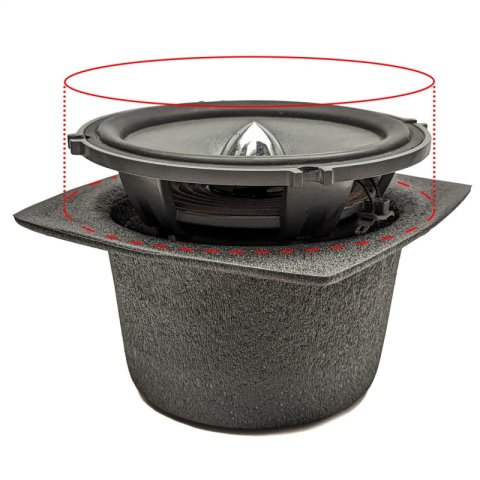 DEI Speaker Baffles 4in Round Slim Pair thumbnail 7