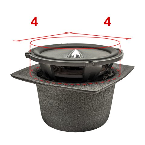 DEI Speaker Baffles 4in Round Slim Pair thumbnail 9