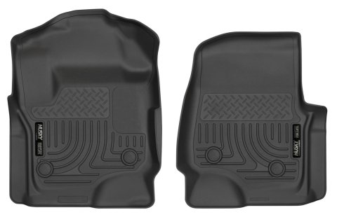 Husky Liners 17 Ford F-250 Super Duty SuperCab WeatherBeater Black Floor Liners thumbnail 1