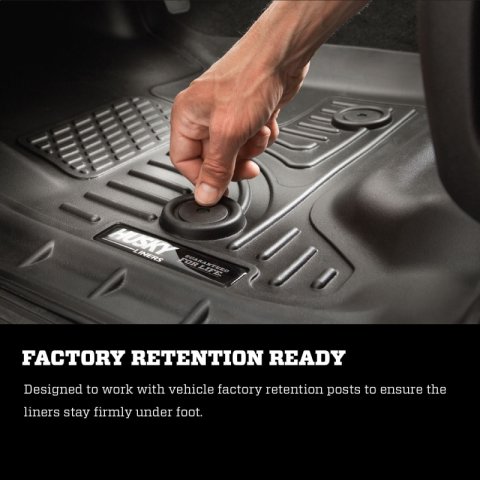 Husky Liners 17 Ford F-250 Super Duty SuperCab WeatherBeater Black Floor Liners thumbnail 6