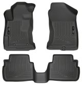 Husky Liners 2017 Subaru Impreza Weatherbeater Black Front & 2nd Seat Floor Liners thumbnail 2