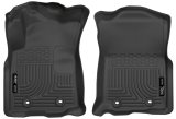 Husky Liners 2018 Toyota Tacoma Double Cab w/ Standard Trans WeatherBeater Black Front Floor Liners thumbnail 1