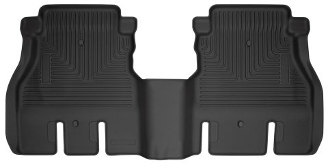 Husky Liners 19-24 Jeep Wrangler JLU WeatherBeater Second Row Black Floor Liners