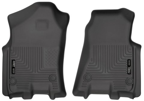 Husky Liners 2019 Ram 1500 Crew Cab WeatherBeater Black Front Row Floor Liners thumbnail 1