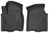 Husky Liners 2019 Chevrolet Silverado 1500 Crew Cab WeatherBeater Black Front Floor Liners thumbnail 2