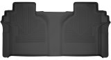 Husky Liners 2019 Chevrolet Silverado 1500 Crew Cab WeatherBeater Black 2nd Row Floor Liners thumbnail 1