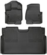 Husky Liners 15-23 Ford F-150 SuperCrew Weatherbeater Black Front & 2nd Seat Floor Liners thumbnail 2