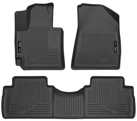 Husky Liners 2016 Kia Soul Weatherbeater Black Front & 2nd Seat Floor Liners (Footwell Coverage) thumbnail 2