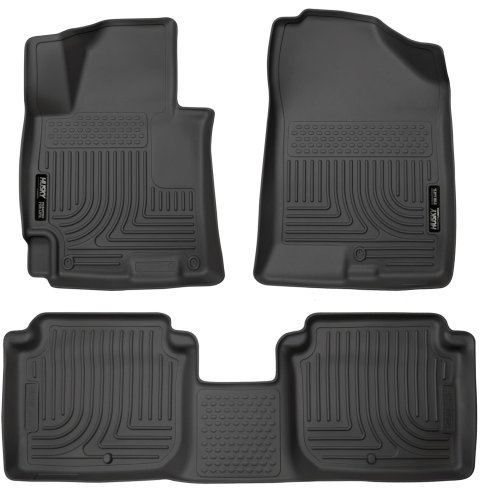Husky Liners 2014-2016 Hyundai Elantra WeatherBeater Combo Black Floor Liners thumbnail 1