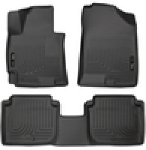Husky Liners 2014-2016 Hyundai Elantra WeatherBeater Combo Black Floor Liners thumbnail 4