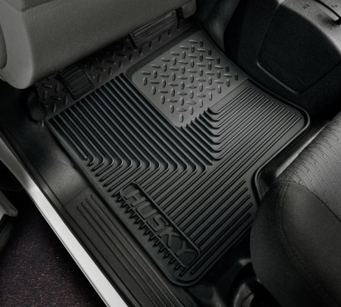 Husky Liners 88-98 Chevy/GMC C/K Series Truck/73-93 Dodge Ram Heavy Duty Black Front Floor Mats thumbnail 1