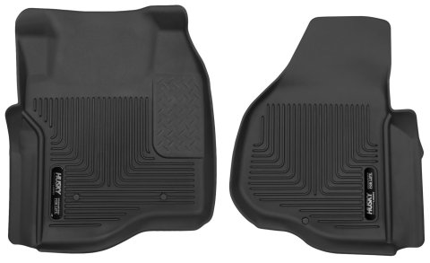 Husky Liners 11-12 Ford F250/F350/F450 Series Reg/Super/Crew Cab X-Act Contour Black Floor Liners thumbnail 1