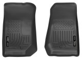Husky Liners 07-12 Jeep Wrangler WeatherBeater Black Floor Liners thumbnail 1