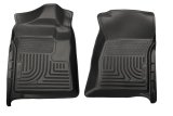 Husky Liners 07-12 Chevrolet Silverado/GMC Sierra Regular Cab WeatherBeater Black Floor Liners thumbnail 3