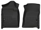 Husky Liners 07-12 Chevrolet Silverado/GMC Sierra Regular Cab WeatherBeater Black Floor Liners thumbnail 5