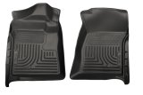 Husky Liners 07-12 Chevrolet Silverado/GMC Sierra Regular Cab WeatherBeater Black Floor Liners thumbnail 7