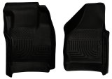 Husky Liners 08-10 Ford SuperDuty Regular/Super/Crew Cab WeatherBeater Black Floor Liners thumbnail 1