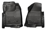 Husky Liners 11-12 Ford SuperDuty Regular Cab WeatherBeater Black Floor Liners thumbnail 1