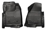 Husky Liners 11-12 Ford SuperDuty Regular Cab WeatherBeater Black Floor Liners thumbnail 3