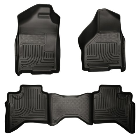 Husky Liners 03-08 Dodge Ram 1500/2500/3500 Quad Cab WeatherBeater Combo Black Floor Liners thumbnail 5