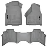 Husky Liners 03-08 Dodge Ram 1500/2500/3500 Quad Cab WeatherBeater Combo Gray Floor Liners thumbnail 7