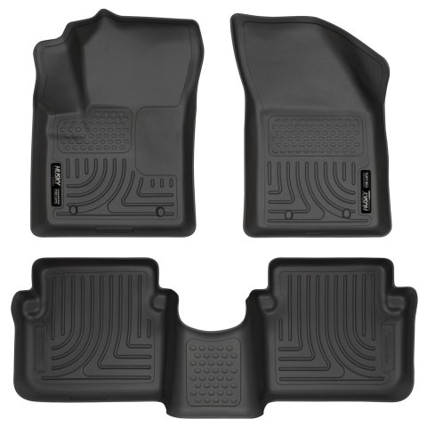 Husky Liners 11-12 Dodge Avenger/Chrysler 200 WeatherBeater Combo Black Floor Liners thumbnail 1