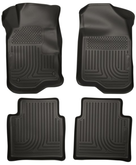 Husky Liners 08-12 Chevy Malibu/07-09 Saturn Aura WeatherBeater Combo Black Floor Liners thumbnail 2