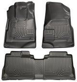 Husky Liners 10-12 Chevy Equinox/GMC Terrain WeatherBeater Combo Black Floor Liners thumbnail 6