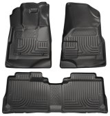 Husky Liners 10-12 Cadillac SRX WeatherBeater Combo Black Floor Liners (One Piece for 2nd Seat) thumbnail 1