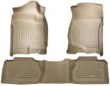 Husky Liners 07-12 Chevy Silverado/GMC Sierra Extended Cab WeatherBeater Combo Tan Floor Liners thumbnail 7