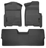 Husky Liners 09-12 Ford F-150 Super Crew Cab WeatherBeater Combo Black Floor Liners thumbnail 2
