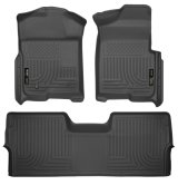 Husky Liners 09-12 Ford F-150 Super Crew Cab WeatherBeater Combo Black Floor Liners thumbnail 7