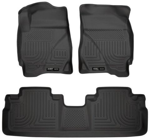 Husky Liners 09-12 Ford Escape/Mazda Tribute (Base/Hybrid) WeatherBeater Combo Black Floor Liners thumbnail 1