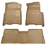 Husky Liners 08-10 Ford SD Crew Cab WeatherBeater Combo Tan Floor Liners (w/o Manual Trans Case) thumbnail 6