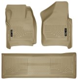 Husky Liners 08-10 Ford SD Crew Cab WeatherBeater Combo Tan Floor Liners (w/o Manual Trans Case) thumbnail 7