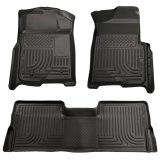 Husky Liners 08-10 Ford SD Super Cab WeatherBeater Combo Black Floor Liners (w/o Manual Trans Case) thumbnail 1
