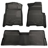 Husky Liners 08-10 Ford SD Super Cab WeatherBeater Combo Black Floor Liners (w/o Manual Trans Case) thumbnail 3