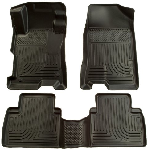 Husky Liners 06-11 Honda Civic (4DR) WeatherBeater Combo Black Floor Liners thumbnail 3