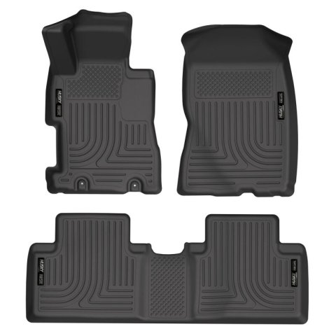Husky Liners 06-11 Honda Civic (4DR) WeatherBeater Combo Black Floor Liners thumbnail 4
