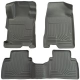 Husky Liners 06-11 Honda Civic (4DR) WeatherBeater Combo Gray Floor Liners thumbnail 1