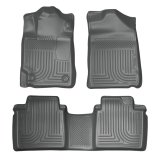 Husky Liners 07-11 Toyota Camry (All) WeatherBeater Combo Gray Floor Liners (One Piece for 2nd Row) thumbnail 7