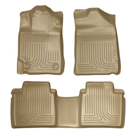 Husky Liners 07-11 Toyota Camry (All) WeatherBeater Combo Tan Floor Liners (One Piece for 2nd Row) thumbnail 3